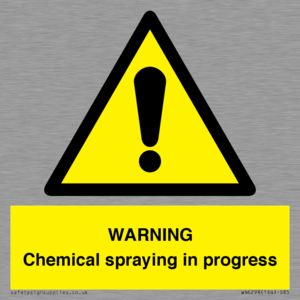 WARNING Chemical spraying in progress
